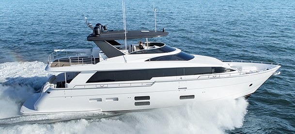 Yacht on open water