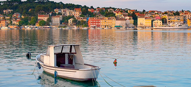 Small boat in water