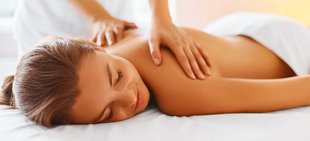 Woman getting massage