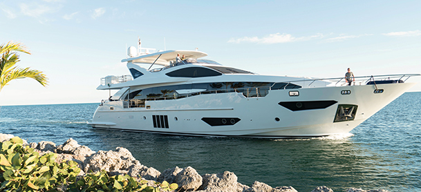 Yacht on water