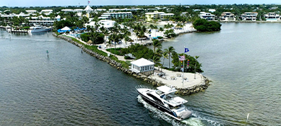ocean reef aerial view