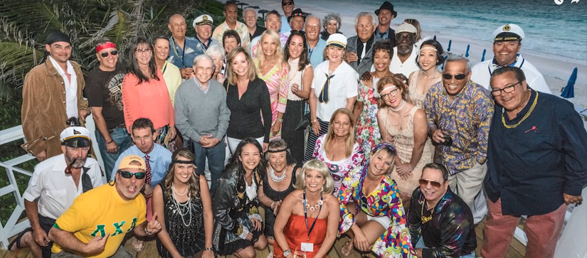 Group of owners in costumes at Ocean Alexander Rendezvous